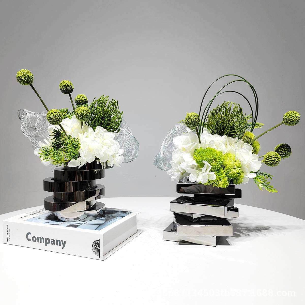 轻奢仿真花艺摆件高端现代售楼部洽谈桌样板间酒店前台床头柜摆花,3C数码配件,USB灯,淘宝优惠券,粉丝福利购,淘宝优惠卷