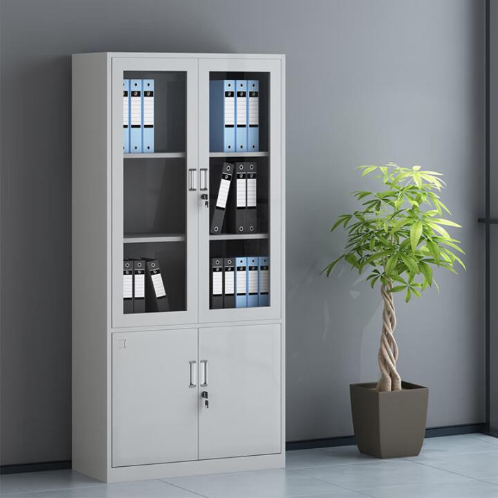 厂家加厚钢制文件柜带锁会计财务凭证档案柜办公室铁皮资料柜