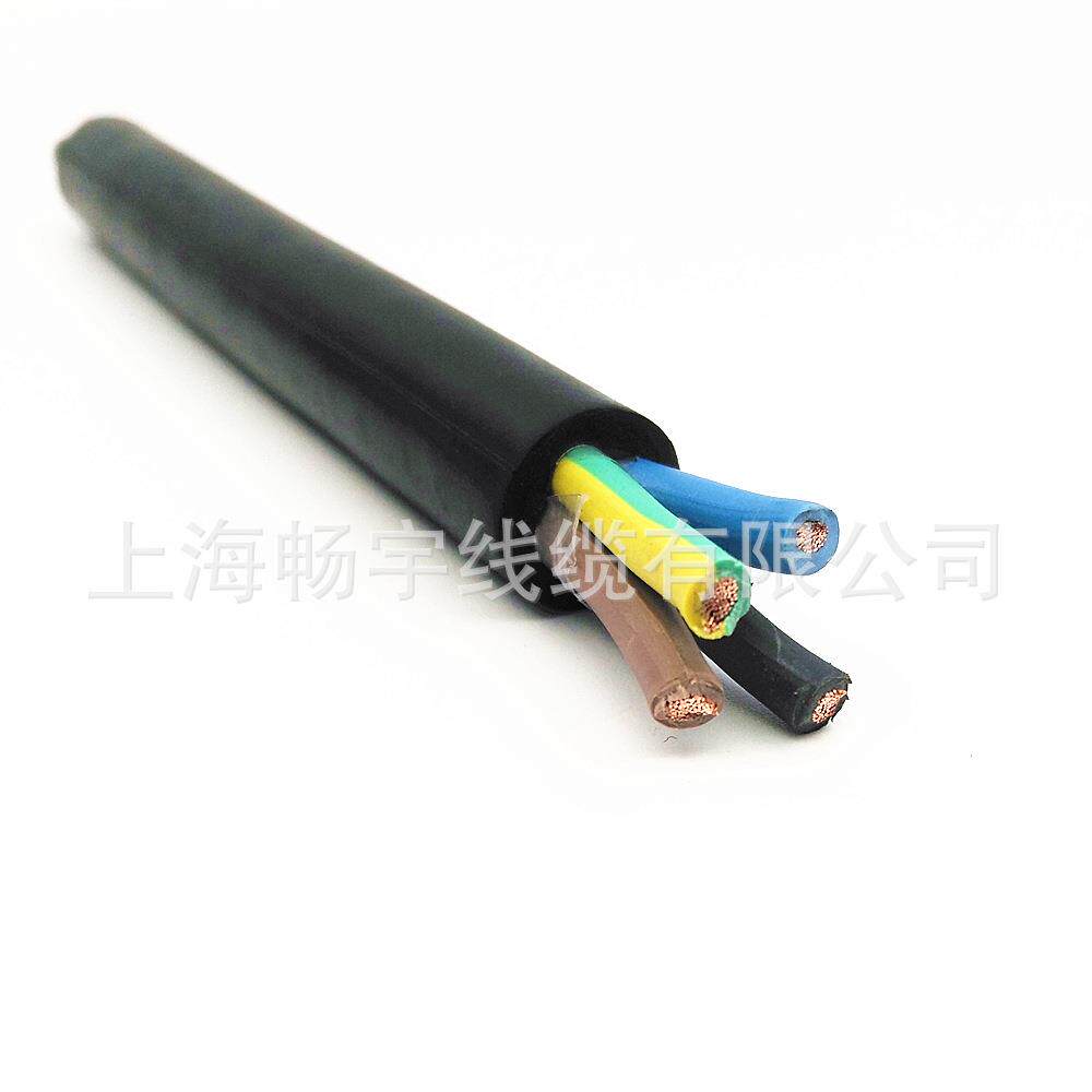 YZW中型橡套电缆 3+1三相四线 橡胶橡皮 中大元通 380V低压动力