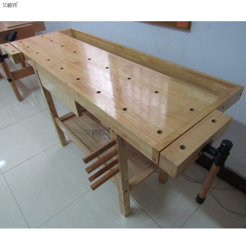 易乐木艺 实木木工桌多功能木工工作台操作台 木工台DIY木工工具