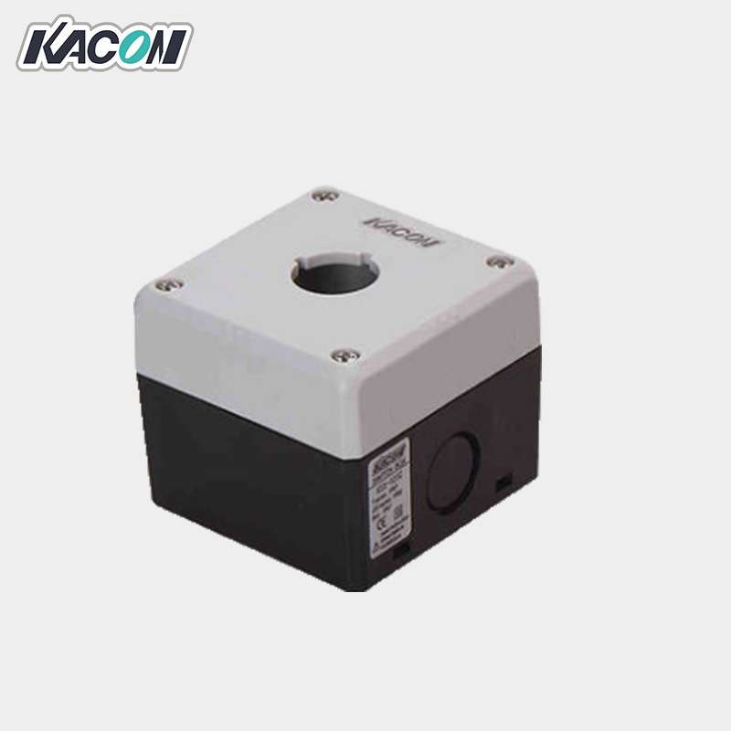 现货 KACON/凯昆KEX-101C塑料控制盒22mm孔防水防尘开关盒灰色