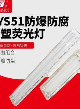 kwys51-2*30wled防爆防腐全塑荧光灯双灯管工程塑料外壳双管