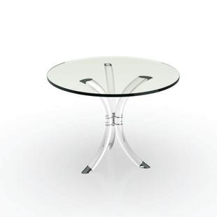 厂家直供亚克力透明家具桌子耐压不变形有机玻璃圆形桌子