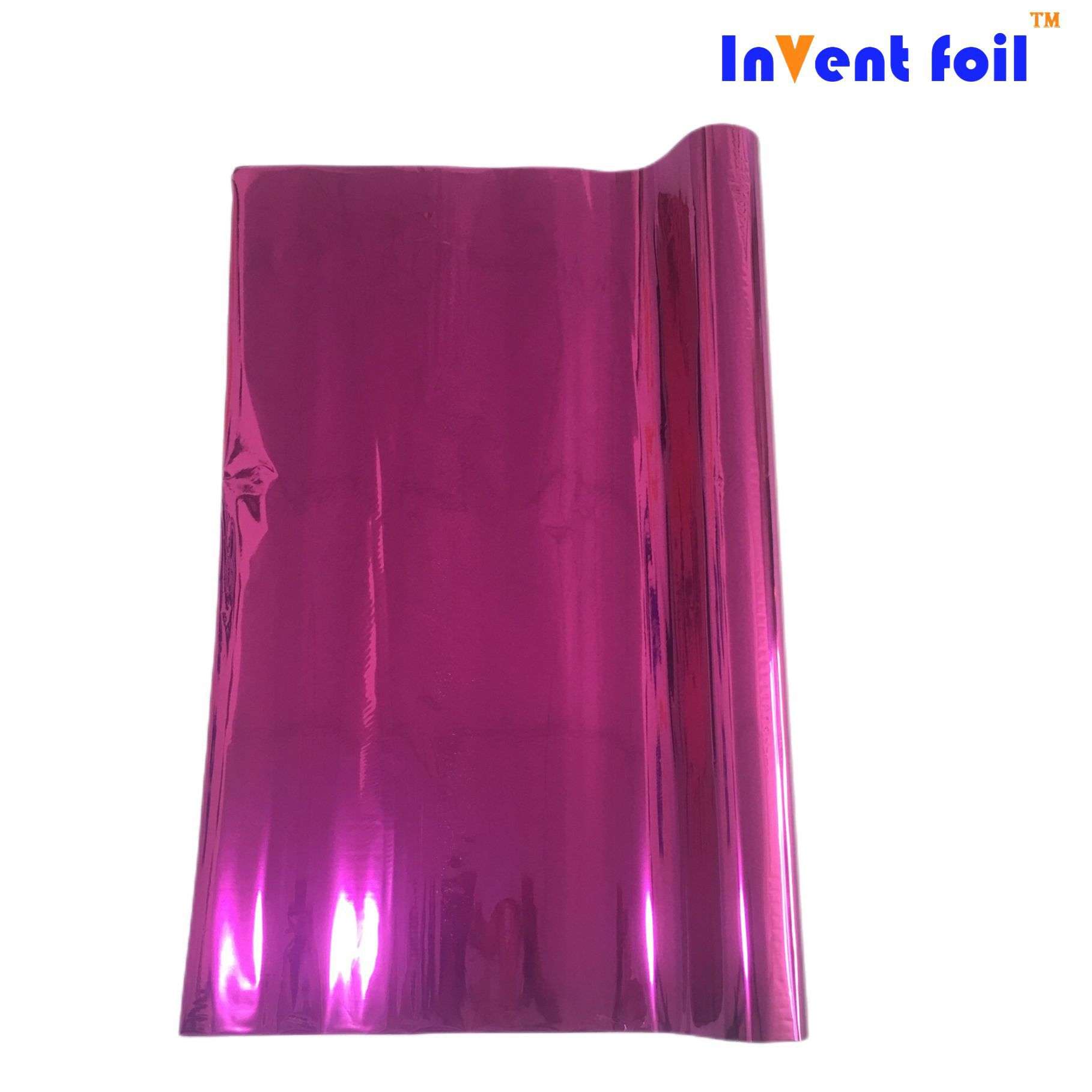 INVENT FOIL玫红烫金膜纸塑通用性价比高颜色齐全电化铝烫金纸