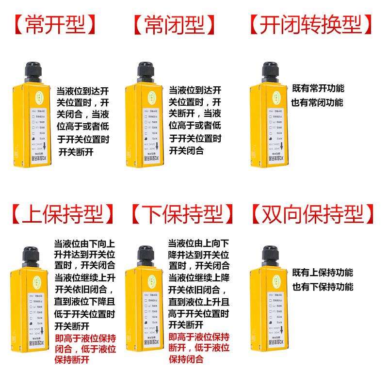 磁翻板液位计报警开关保持限位磁性开关XQ发讯器防爆感应液位控制