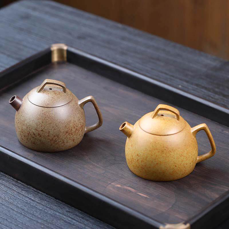 宜兴原矿紫砂壶老段泥还原烧柴烧茶具套装泡茶壶小品 150m一件代