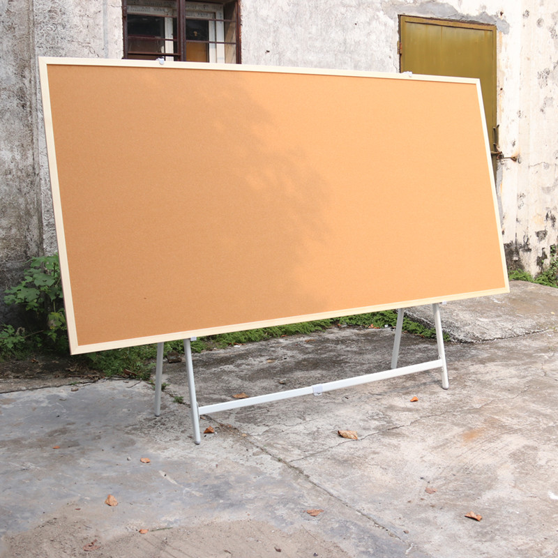 A型支架式软木板f照片墙公告栏宣传栏展示板可移动定制创意立式落