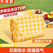 露营地可折叠户外野餐垫防潮垫加厚野餐布防水游草野春便携餐装 备
