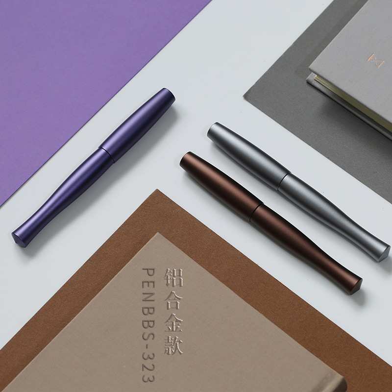 上海晶典 PENBBS323型钢笔新款铝合金金属款成人学生礼品笔