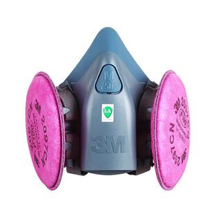 3M防护面具7502配2097防灰尘雾霾PM2.5颗粒物工业有机蒸气异味