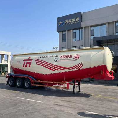 出口粉煤灰车出口半挂车粉煤灰罐车3轴50吨灰罐车Tank Trailer