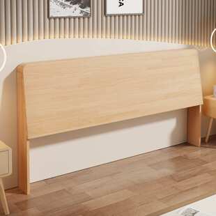 实木床头背板卧室靠背板简约床头单买一体落地防潮储物床头板木板