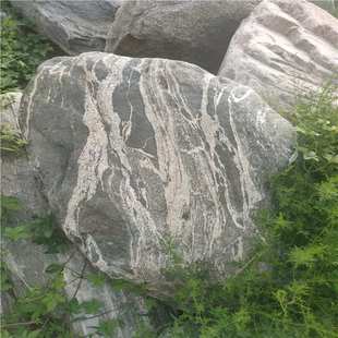 园林景观石泰山石河冲石公园草坪石小区别墅绿地景石泰山石景观石