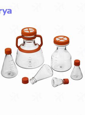 Virya三角摇瓶 3000ml 细胞培养瓶透气盖 大容量摇瓶 3533009