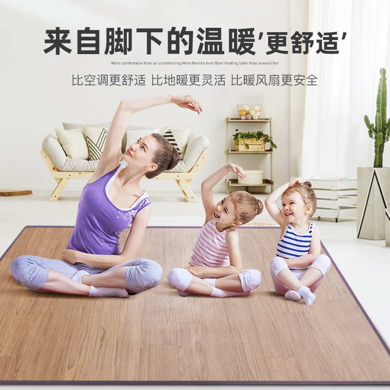 发热地暖垫家用智能移动电热加热地垫客厅卧室地热取暖地毯