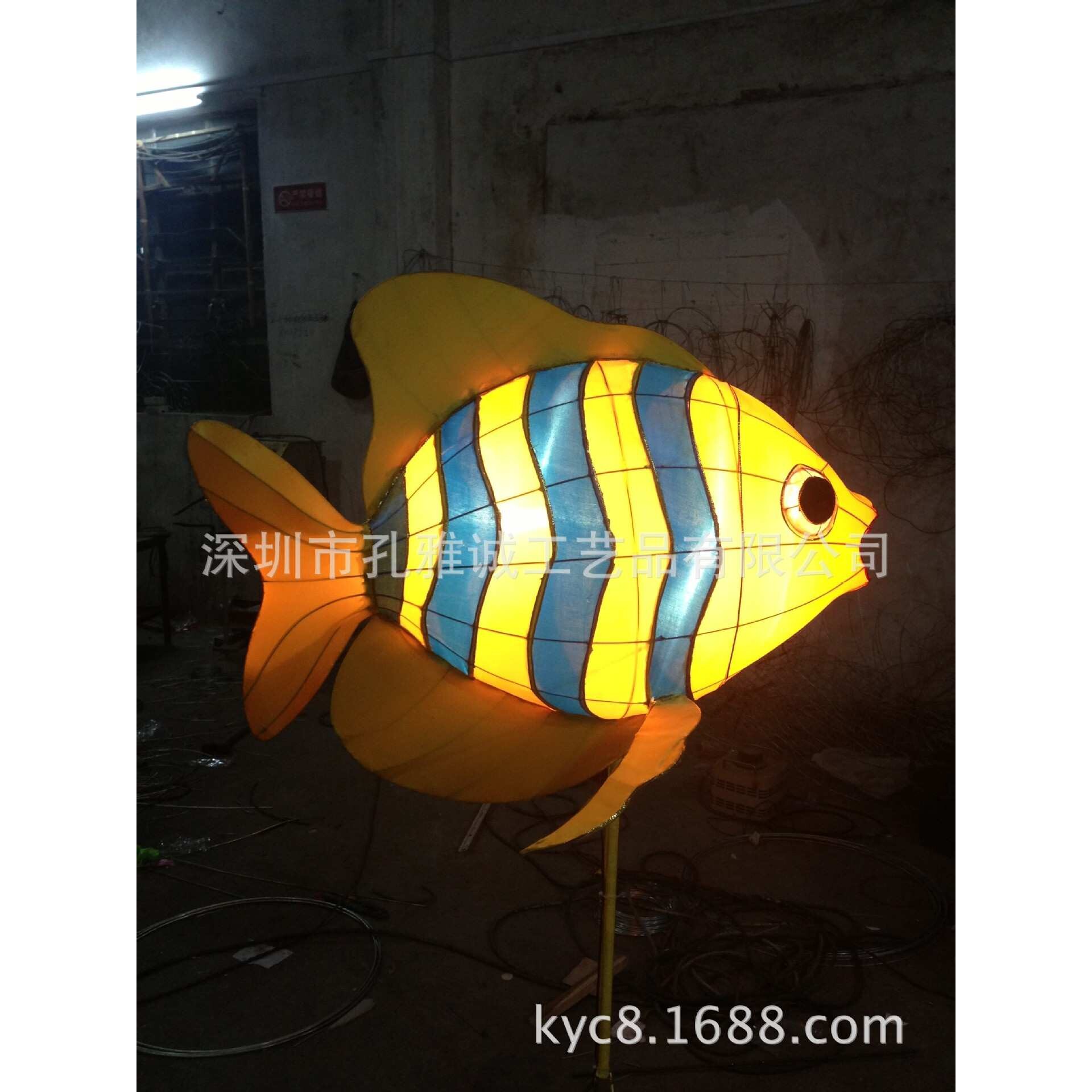 中秋花灯 热带鱼灯饰 铁艺装饰动物鸟类植物花灯海鱼花灯元宵灯会