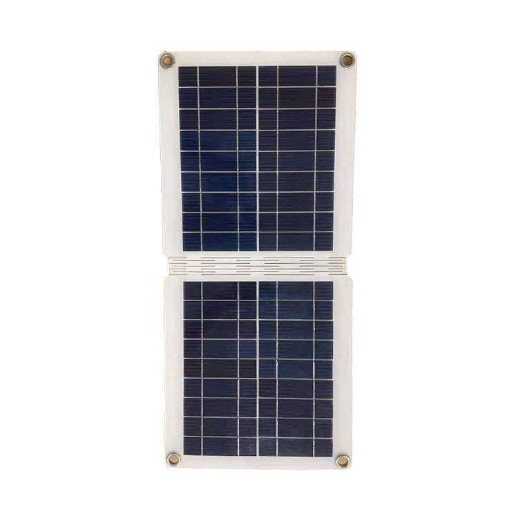 太阳能多晶板10W折叠款 双USB太阳能板汽车手机户外应急电源
