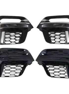 适用于宝马X3獠牙雾灯框G01前期改M40i铈灰色獠牙雾灯亮黑雾灯框