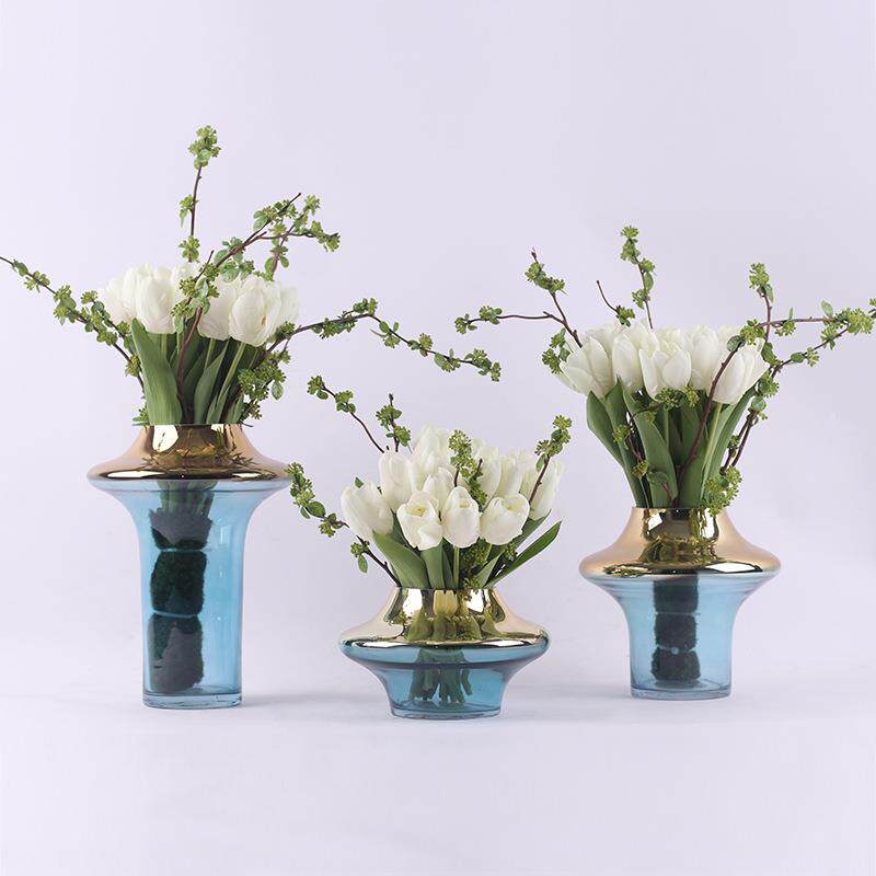 北欧轻奢仿真花艺玫瑰花客厅餐桌假花套装绢花装饰摆件花束摆设品