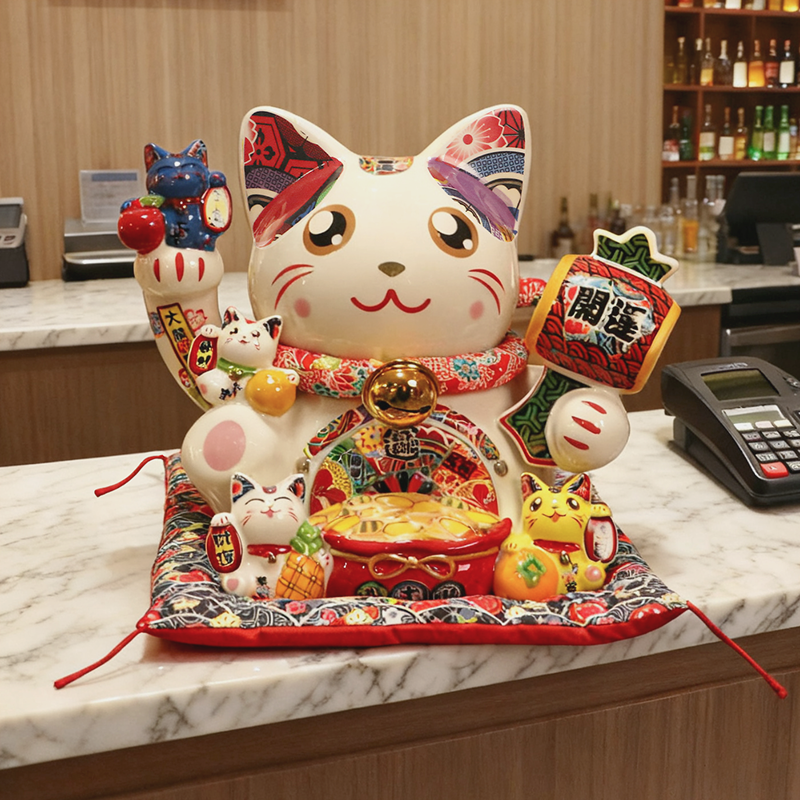 招财猫店铺收银前台开业送礼摆件2025新款储蓄罐发财猫礼品存钱罐