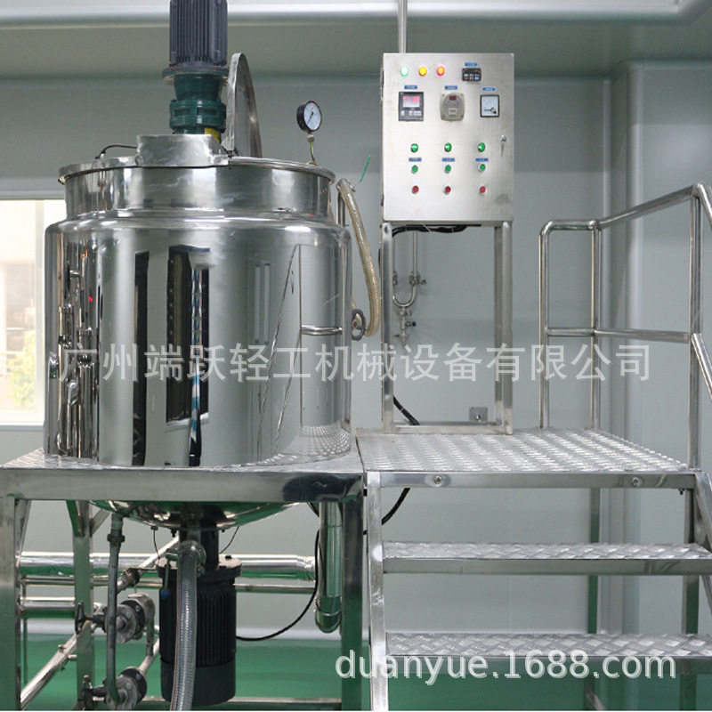 2吨洗发水搅拌锅电加热均质不锈钢罐 液洗类搅拌机洗衣液生产设备