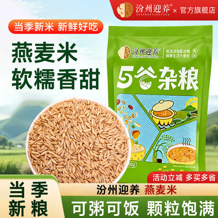 新货燕麦米农家自种今年燕麦米燕麦仁全胚芽五谷杂粮营养健康早餐