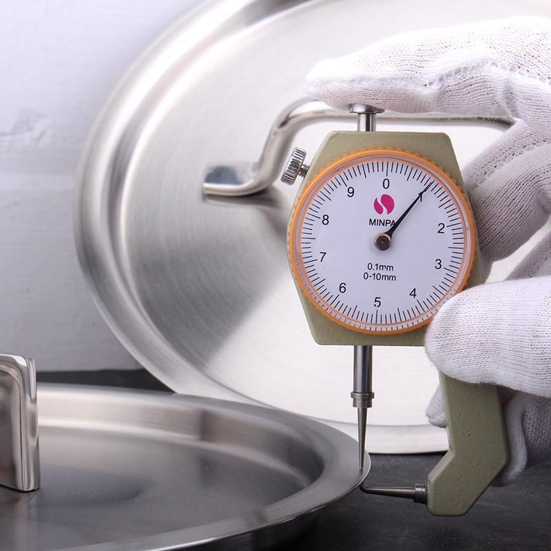 德国304不锈钢盖子下沉式锅盖全钢盖奶锅汤锅煎锅盖16/18/20/24cm