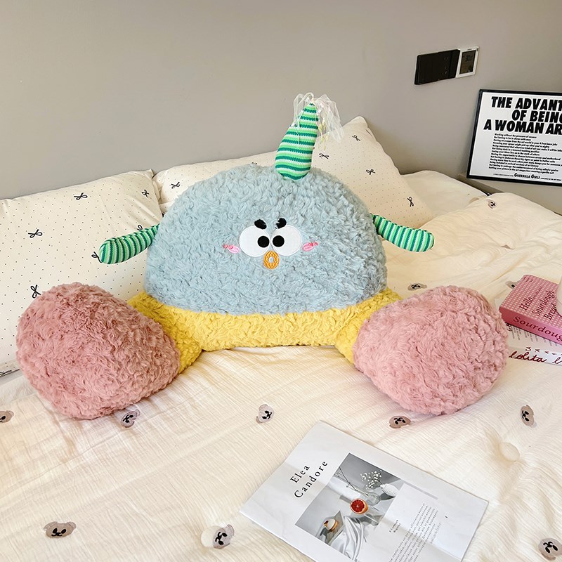 靠枕床头宿舍学生玩手机靠v垫椅子沙发靠背垫可爱抱枕床上靠背枕