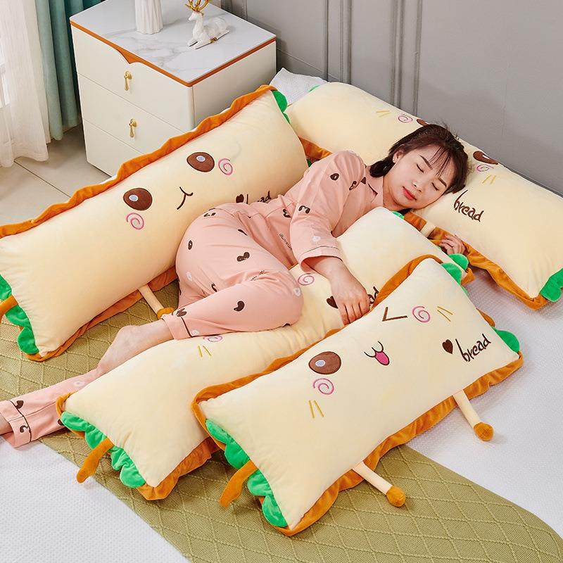 可爱长款双人枕头长条拆洗床上情侣夹腿床头靠垫睡觉靠枕女生靠背,鲜花速递/花卉仿真/绿植园艺,割草机/草坪机,淘宝优惠券,粉丝福利购,淘宝优惠卷