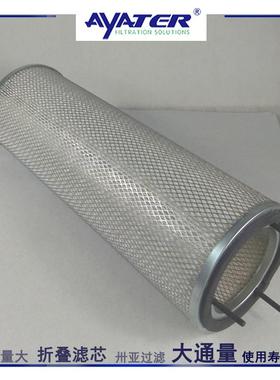 空压机三滤过滤芯711632E1-2117151空气滤筒有效聚酯折叠滤芯