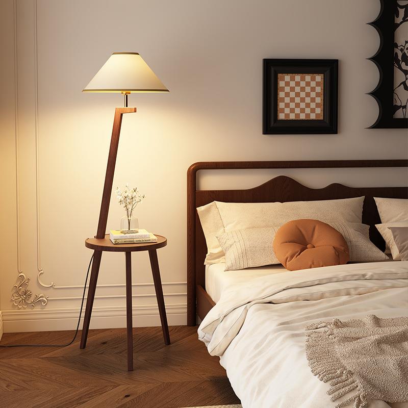 实木新中式后书房现代简约北欧轻奢日式客厅卧室床头茶几落地台灯