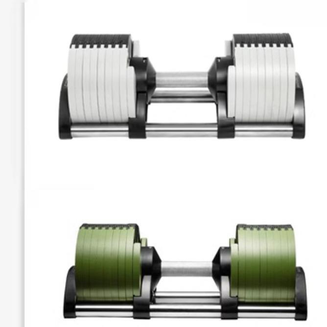 哑铃可调节健身家用nuo男士女实心快速纯钢2kg自动烤漆铁套装重量