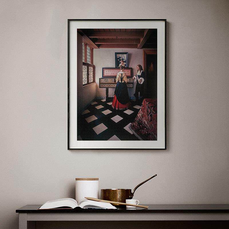 艺术家杉本博司摄影装饰画钢琴教室挂画乐器行配画高档装裱壁画