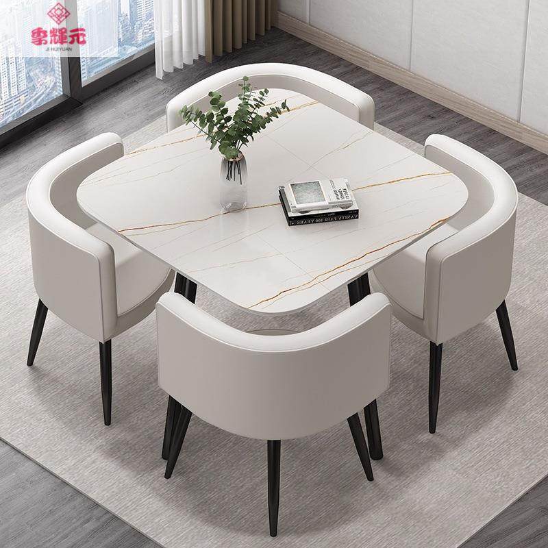 售楼处轻奢岩板餐桌接待洽谈桌椅组合会客饭桌4 人轻奢小圆桌简约,鲜花速递/花卉仿真/绿植园艺,割草机/草坪机,淘宝优惠券,粉丝福利购,淘宝优惠卷