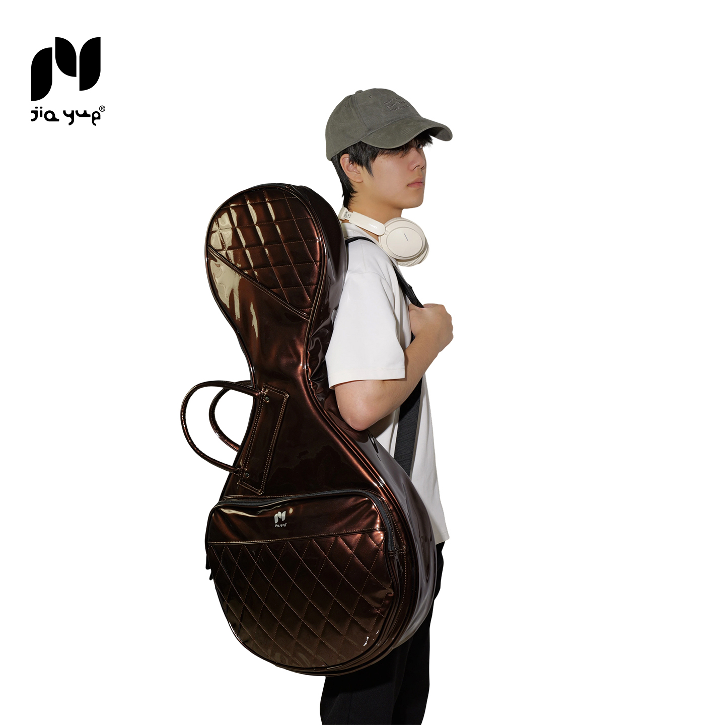 jiayue佳乐漆皮防水中阮包软包