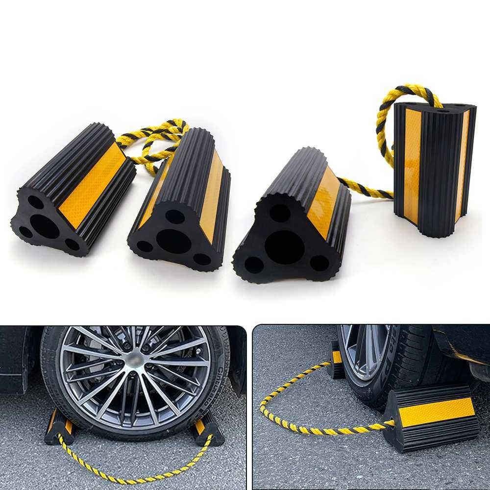 汽车便携式车轮挡轮器飞机橡胶倒车轮挡防溜车阻挡器货车止退器
