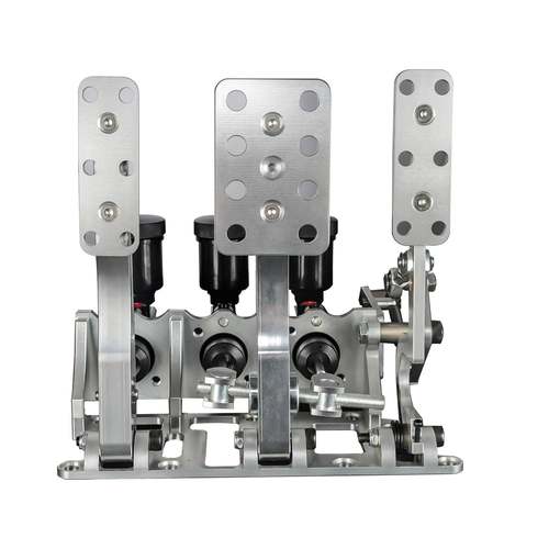 DEFT新型赛车主缸泵液压离合器偏置3踏板落地式铝制制动踏板箱套