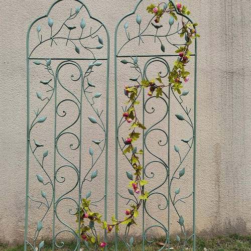 铁艺小鸟插片爬藤花架攀爬架植物复古做旧欧式户外别墅庭院花园