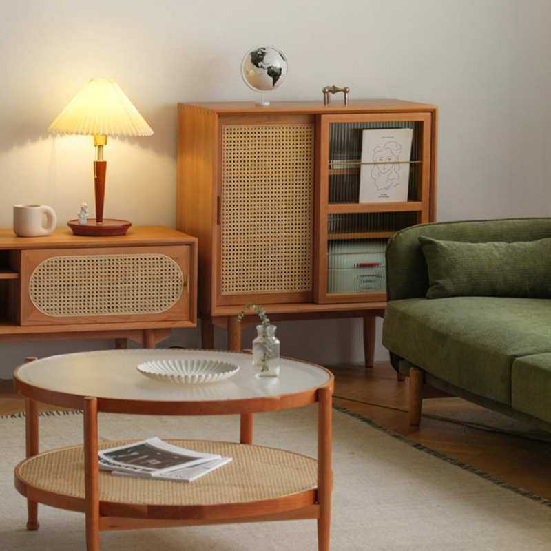 北欧客厅藤编收纳展示柜书房床头柜实木书柜储物玻璃门书柜组合,模玩/动漫/周边/娃圈三坑/桌游,模型制作工具/辅料耗材,淘宝优惠券,粉丝福利购,淘宝优惠卷