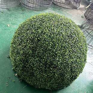户外井盖遮挡装饰品空心大球仿真草球米兰草球绿植草球酒店装饰