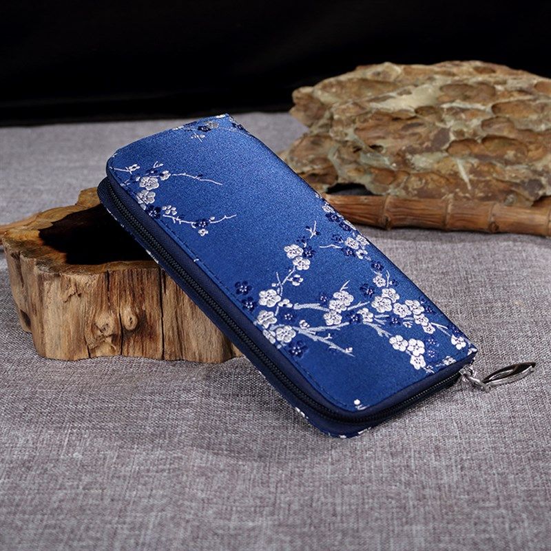 中国风南京云锦丝绸刺绣钱包民族特色手工艺女士手包送老外小礼品