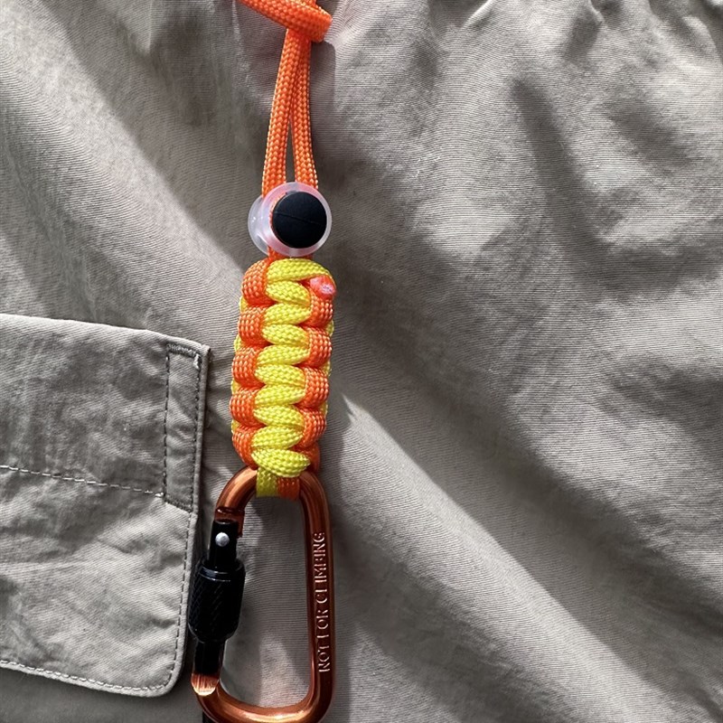 伞绳编制防丢防盗带螺母钥匙挂扣水壶饮料瓶固定防摔绳包包服饰扣
