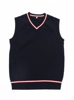 幼儿园春秋季英伦学院风校服男女童装毛衣韩版藏青马甲小学生班服