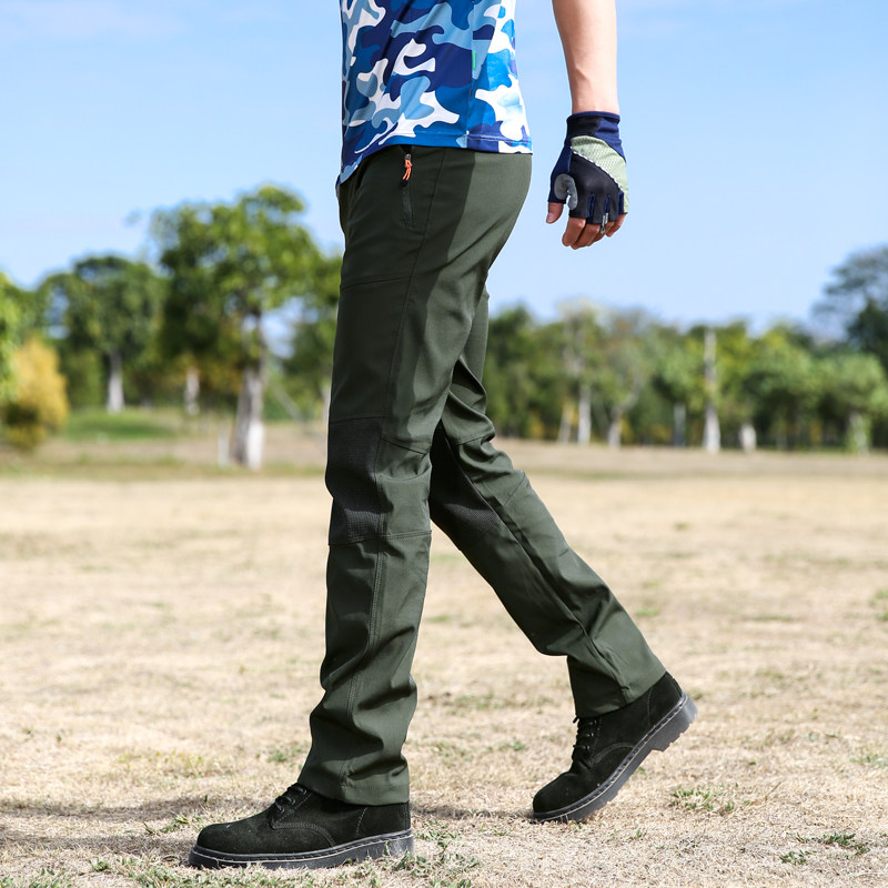 雅路图户外冲锋裤男中厚弹力快干长裤透气登山徒步运动速干裤春秋