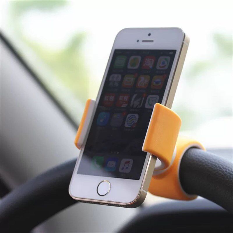 车载手机支架方向盘支架卡扣式通用多功能车内上固定汽车导航支架