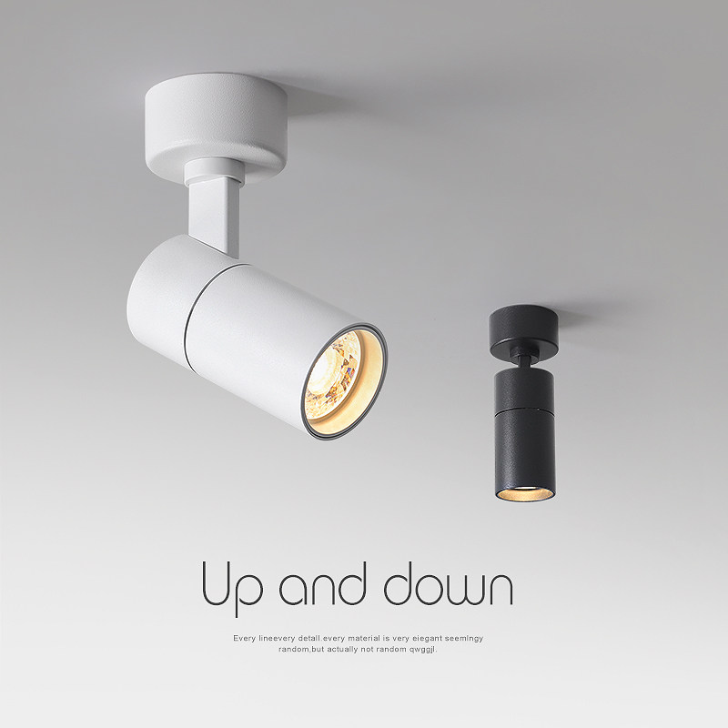 吸顶明装射灯家用轨道天花灯店铺商用客厅防眩聚光灯背景墙展厅灯,家装灯饰光源,明装射灯,淘宝优惠券,粉丝福利购,淘宝优惠卷