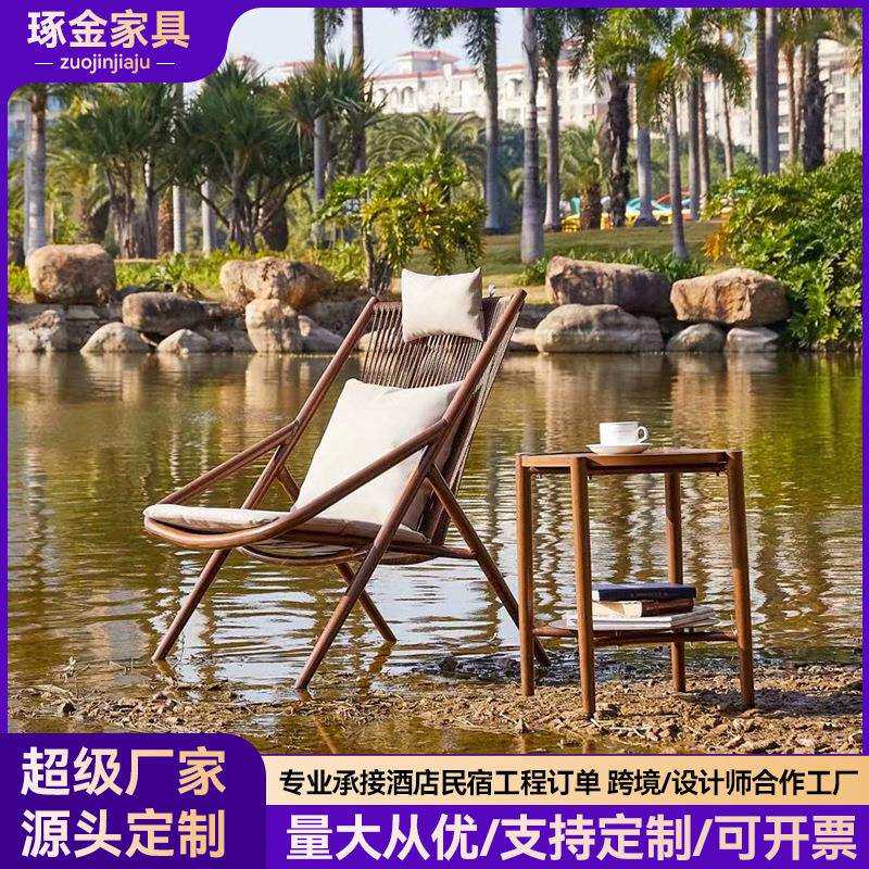 户外摇椅躺椅大人阳台家用休闲椅家居藤椅椅子户外庭院懒人摇摇椅