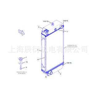 2565308 5308 卡特彼勒140K C7平地机散热器芯256