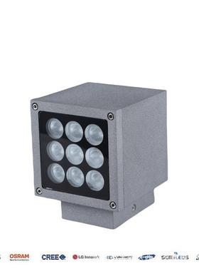 户外防水LED方形投光灯18W20W大功率别墅庭院单头壁灯外墙投射灯