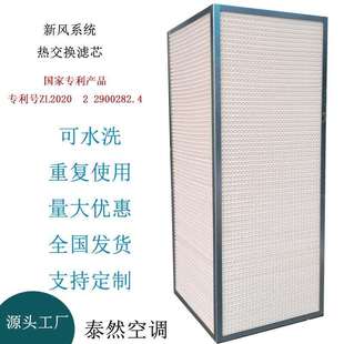 新风系统换气机芯体 新风系统全热交换机芯 新风换气机配件